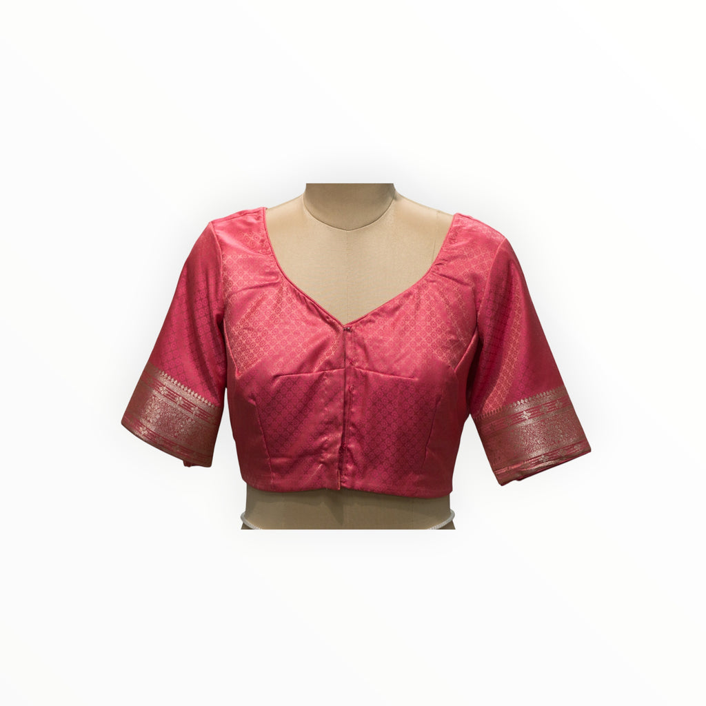 Saree Banarasi  w/ Stitched Blouse DCK410