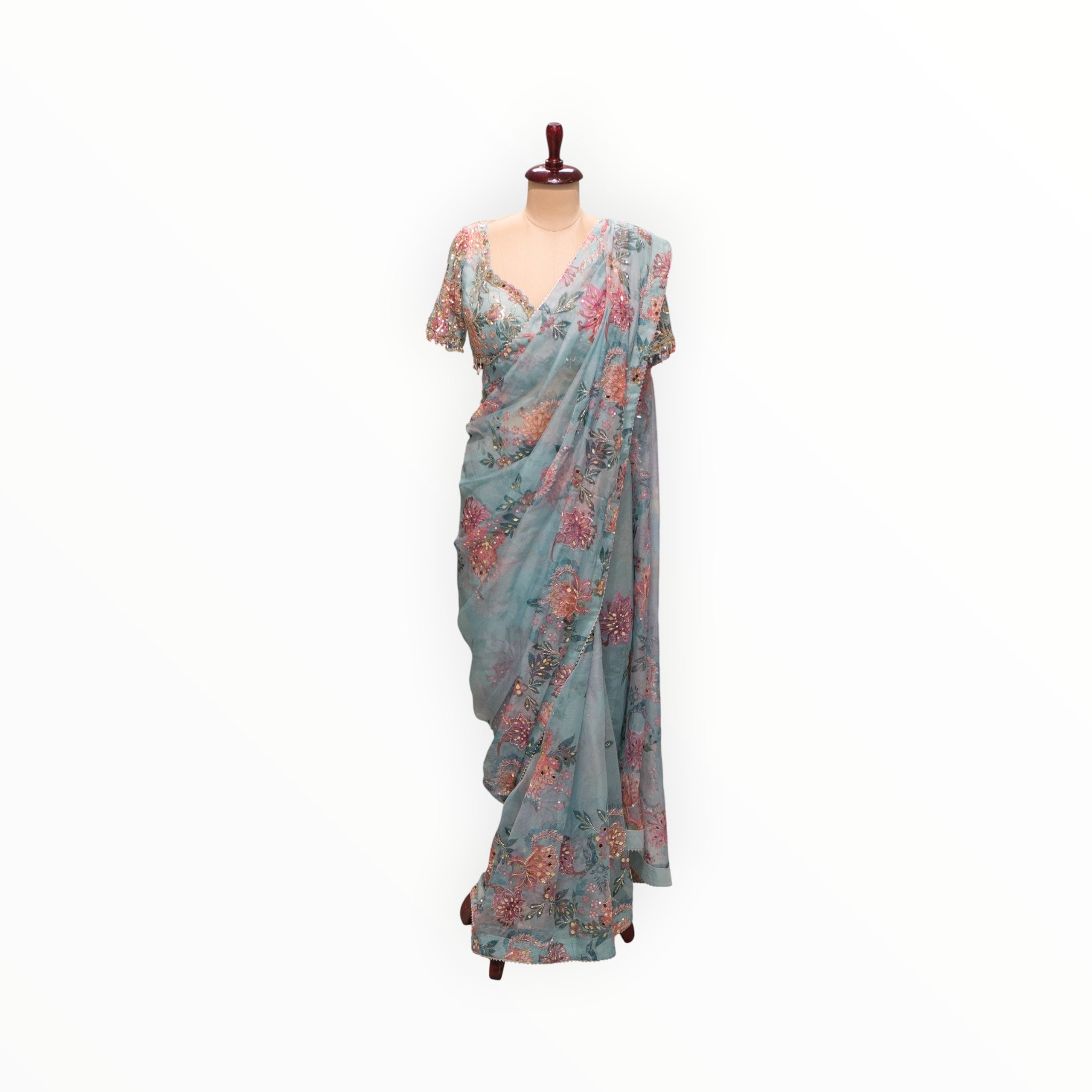 Saree w/ Stitched Blouse DSK15767