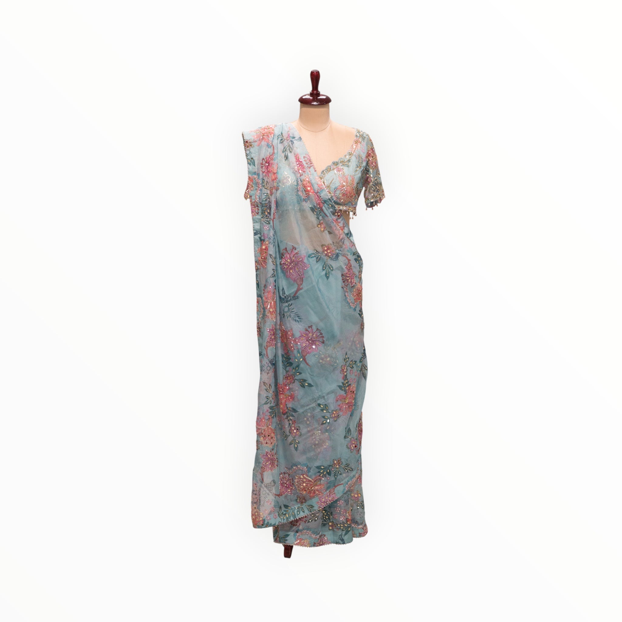 Saree w/ Stitched Blouse DSK15767
